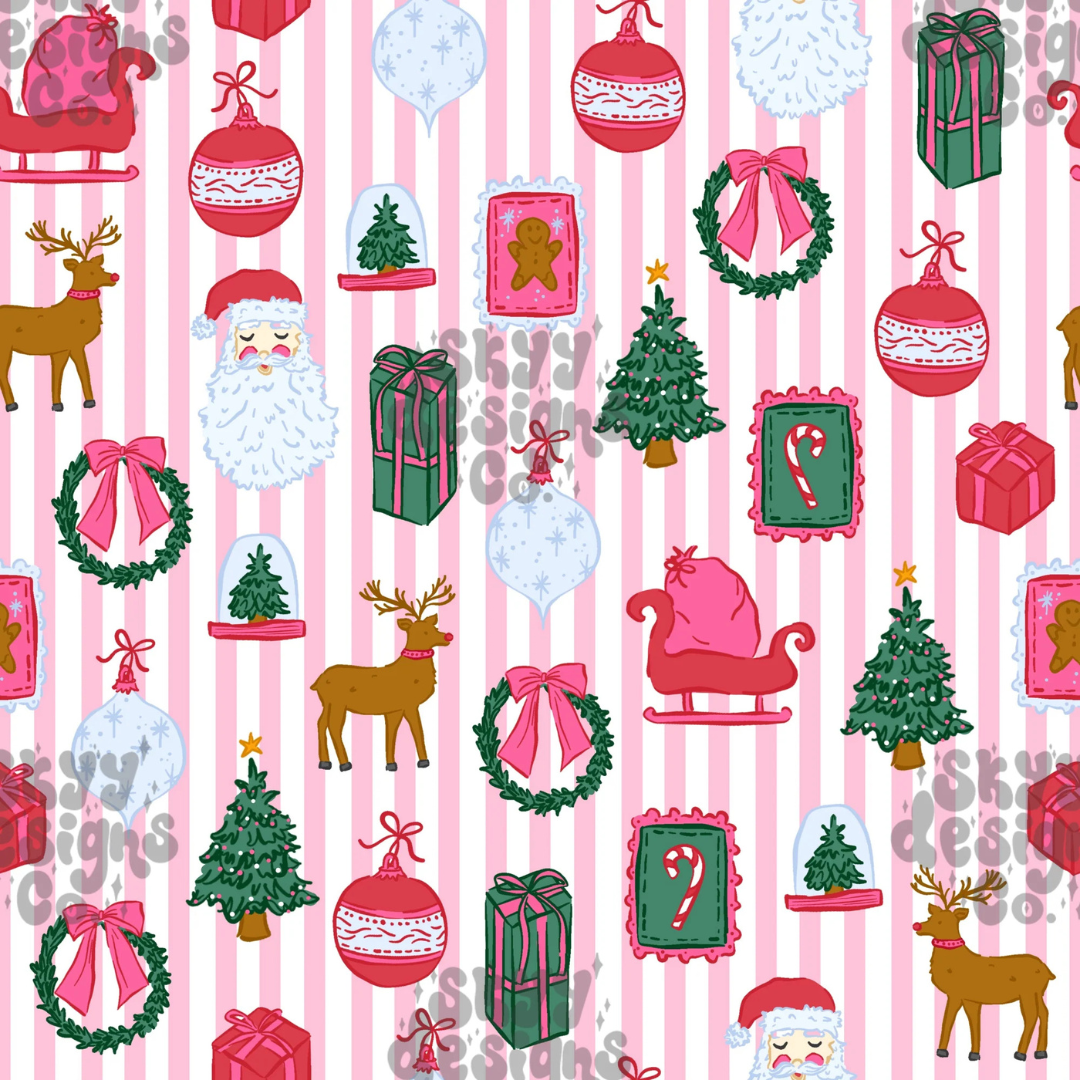 Pink Noel (Christmas Mystery #1) - Bandana (Reversible)