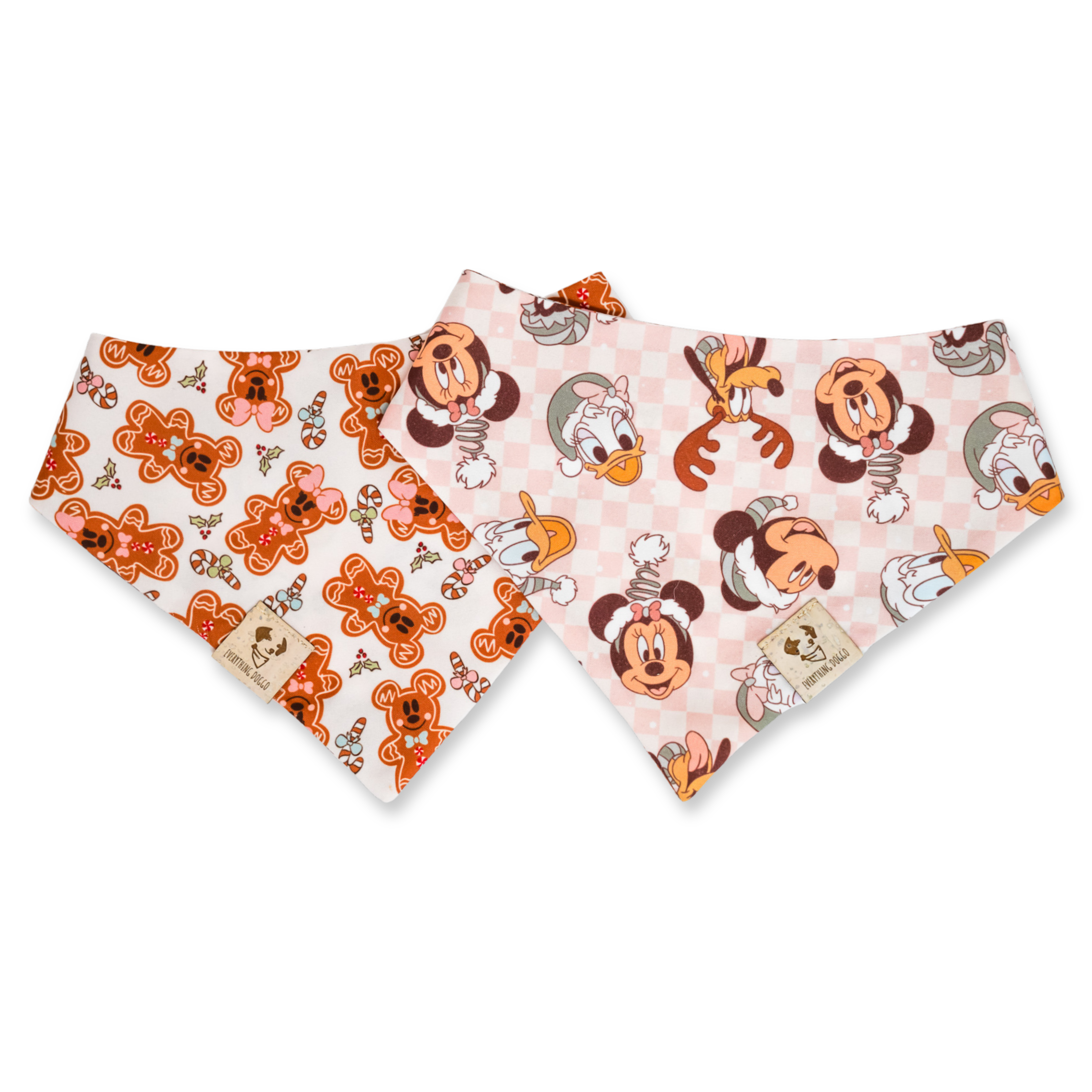 Mousey Gingerbread - Single Snap Bandana (Reversible)