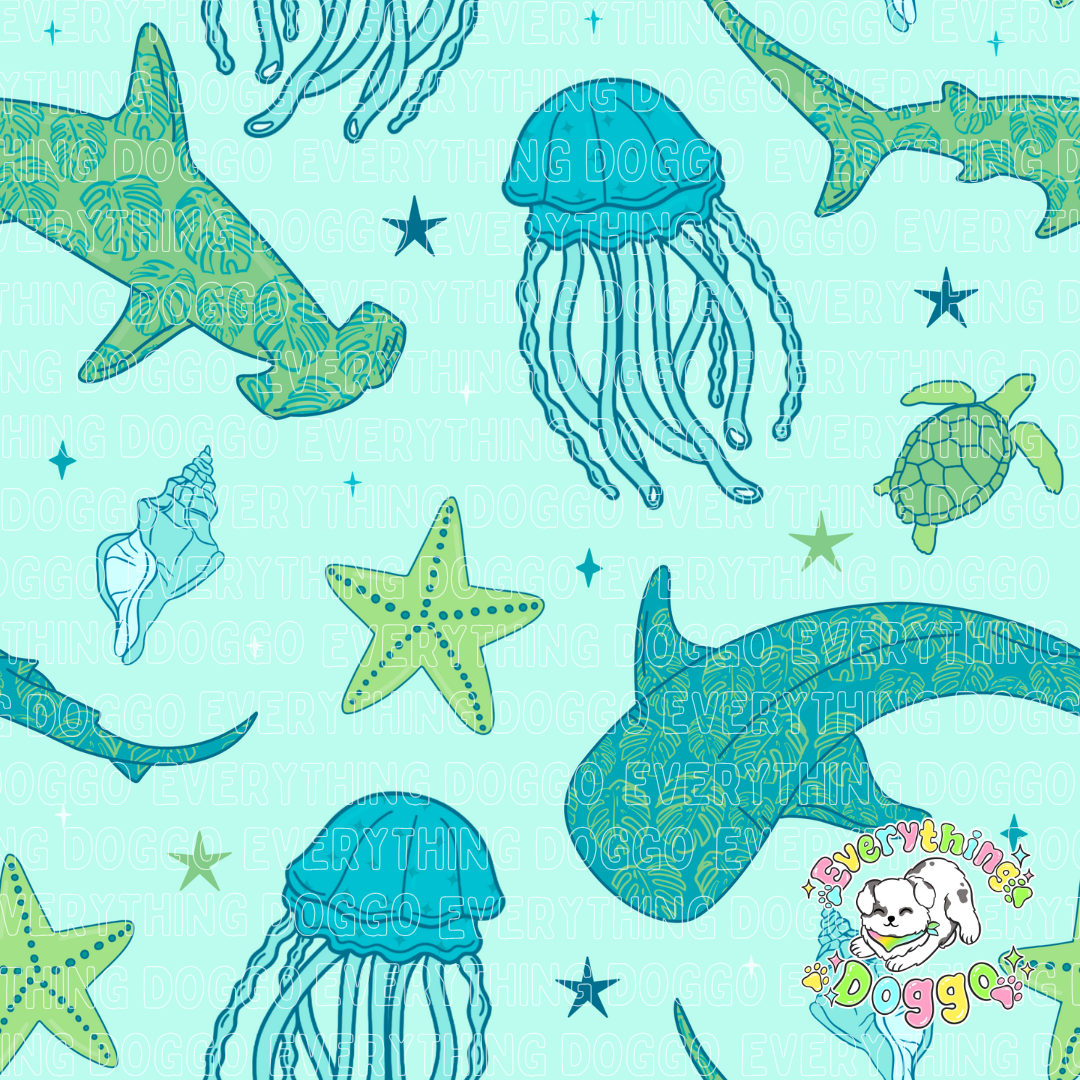 Ocean Pops - Active Snap On Bandana (Reversible)