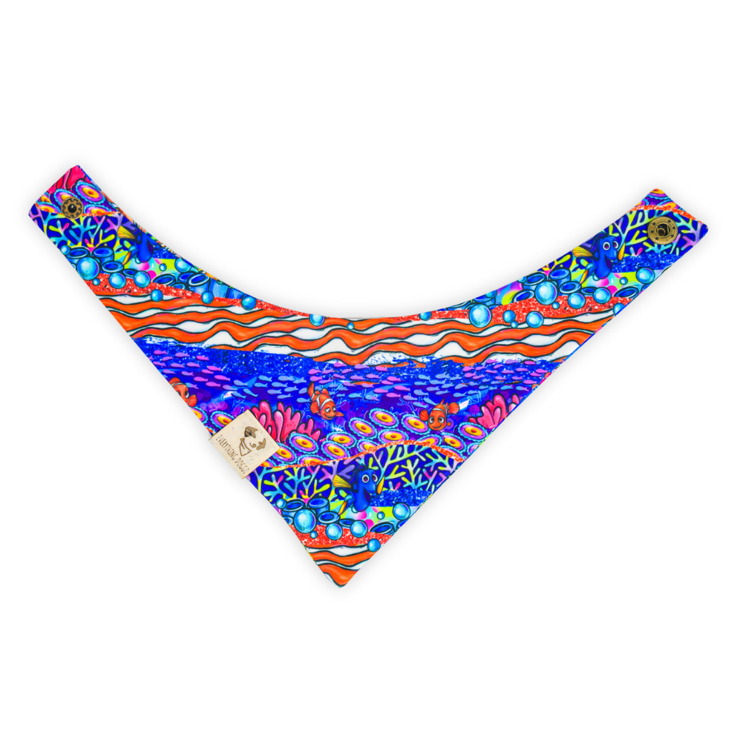 Fish Are Friends - Active Snap On Bandana (Reversible)