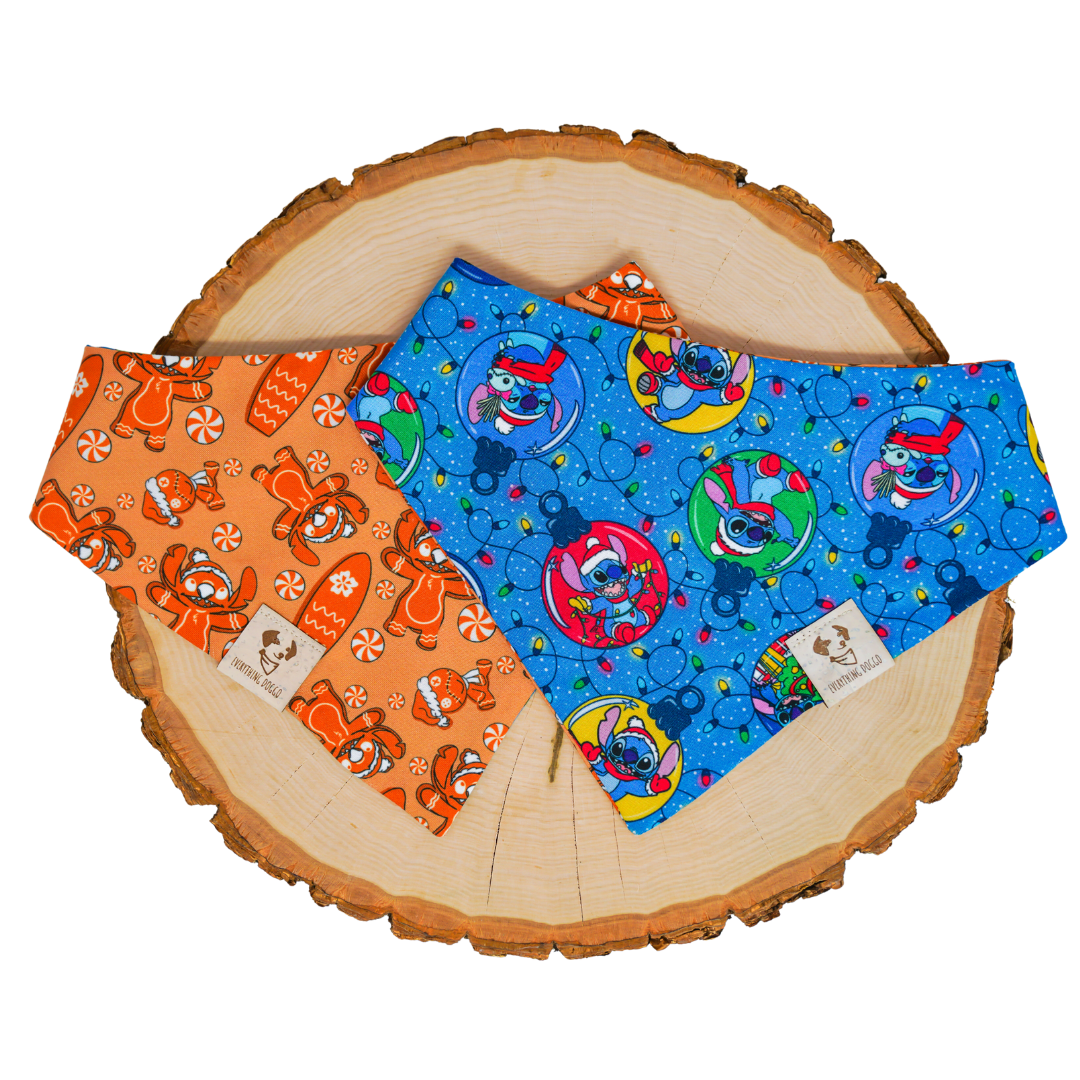 Alien Christmas - Single Snap Bandana (Reversible)