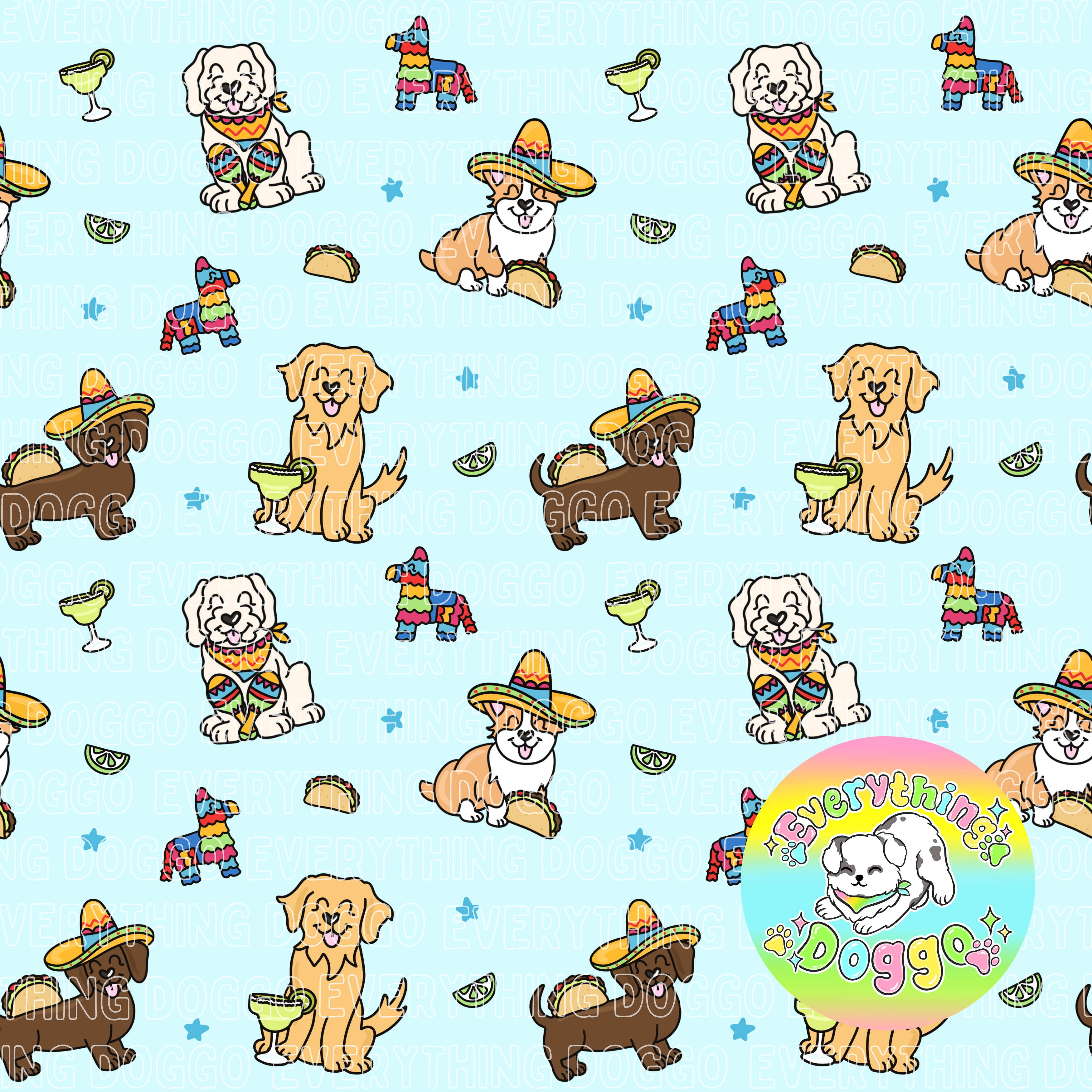 Margarita Pups - Bandana (Reversible)