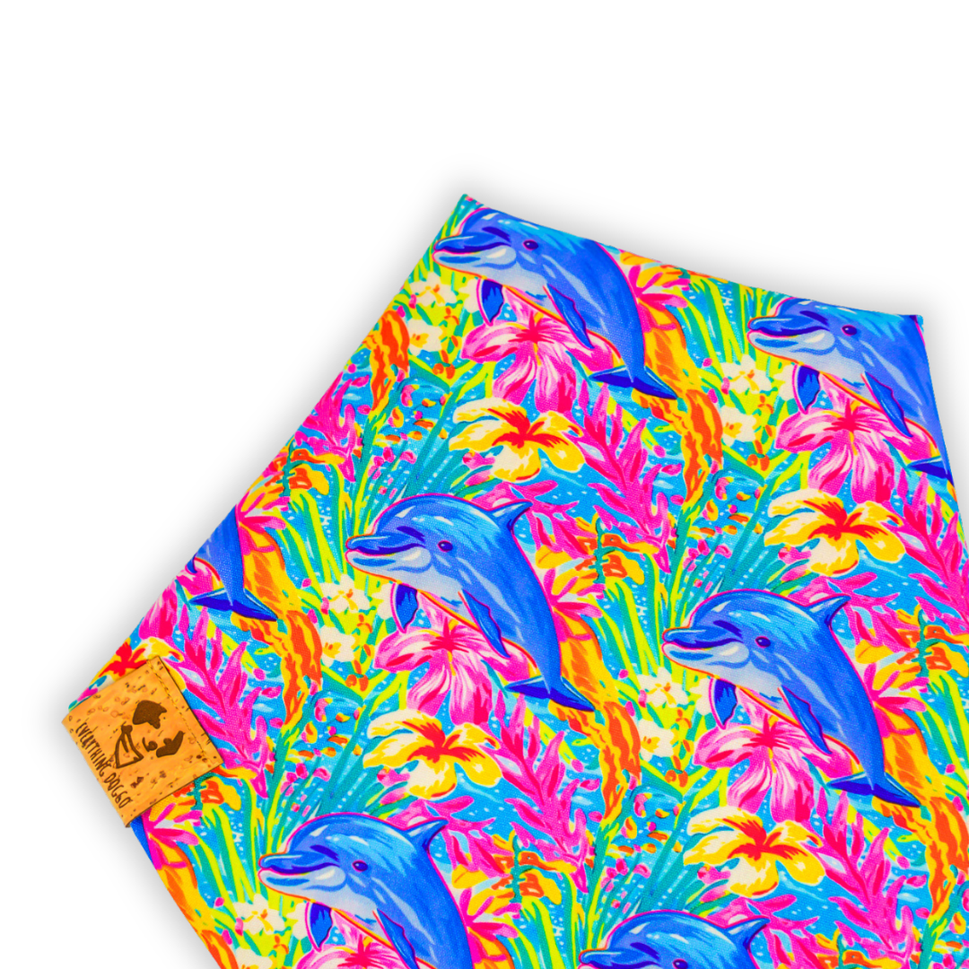 Preppy Ocean Life - Bandana (Custom Reversible)
