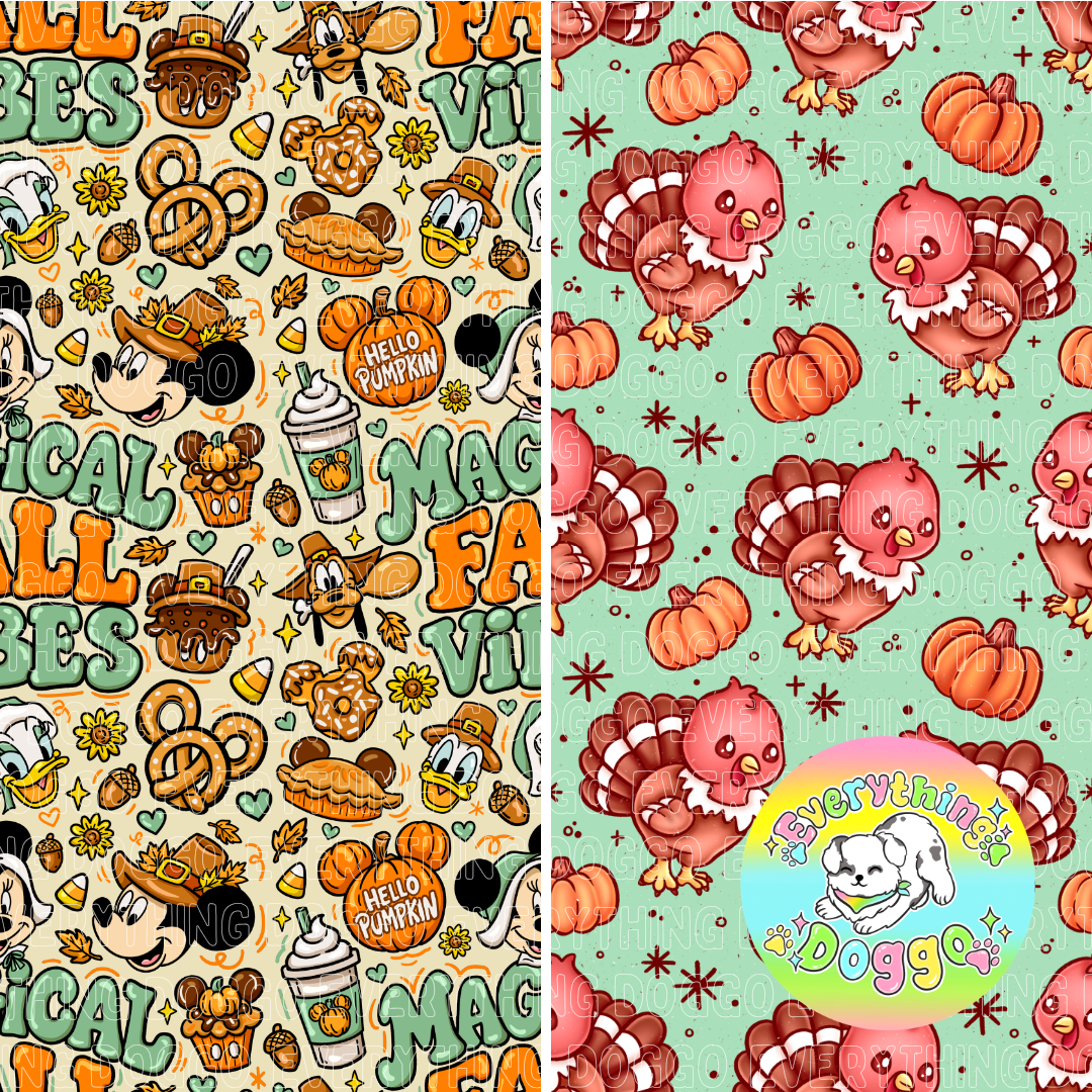Magical Fall - Active Snap On Bandana (Reversible)