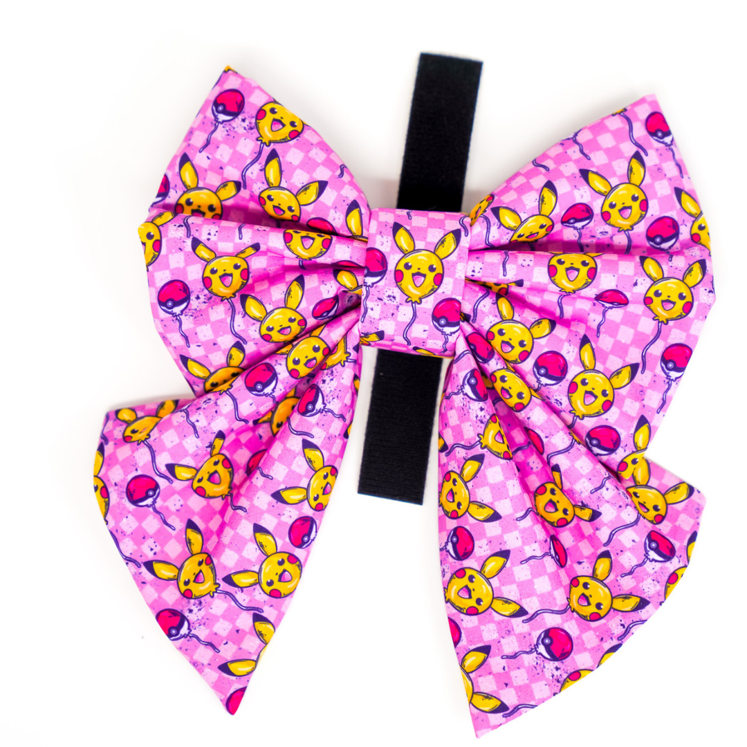 Pika Balloons (Pink) - Bow