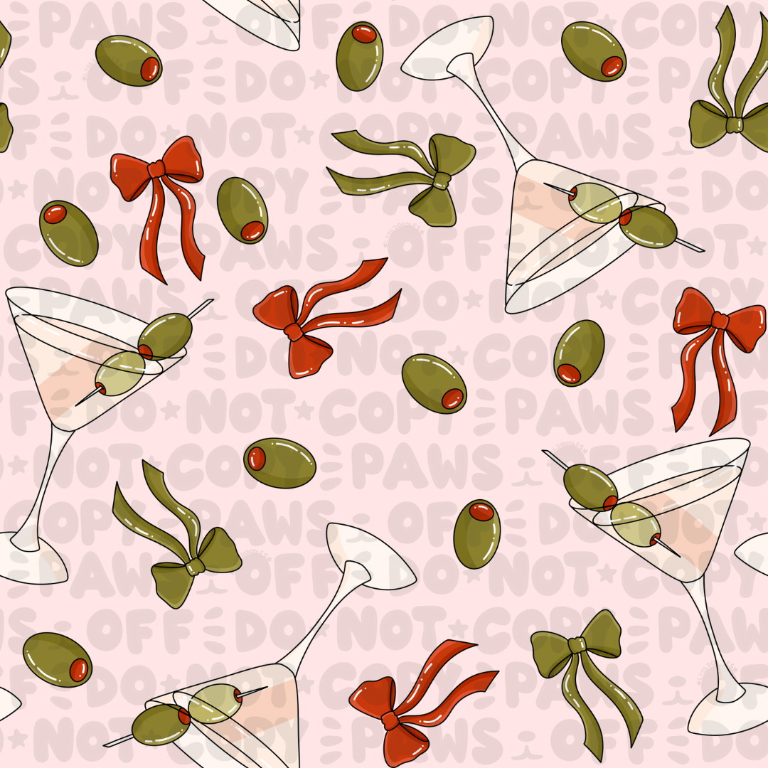 Olive Martini - Satin Scrunchie
