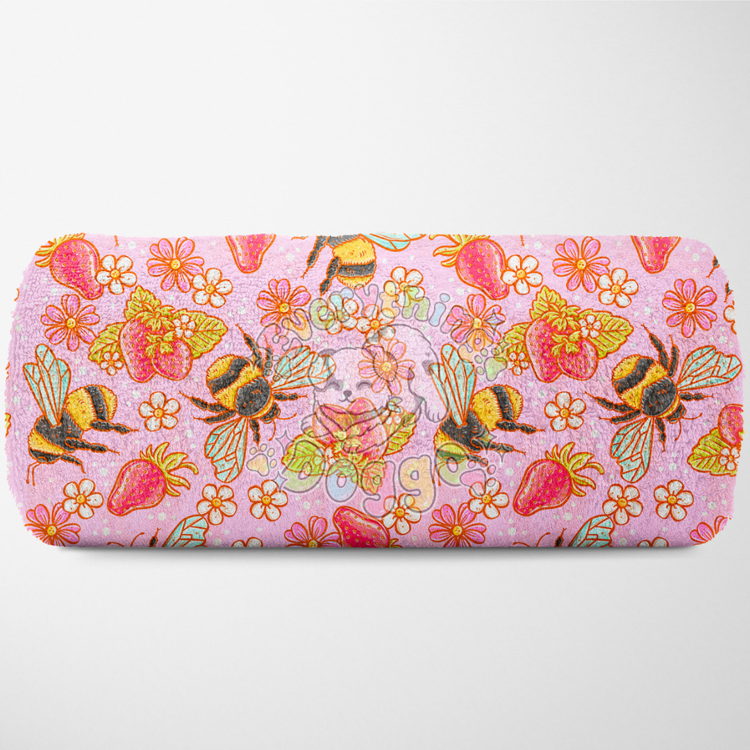 Bees and Strawberries - Towel