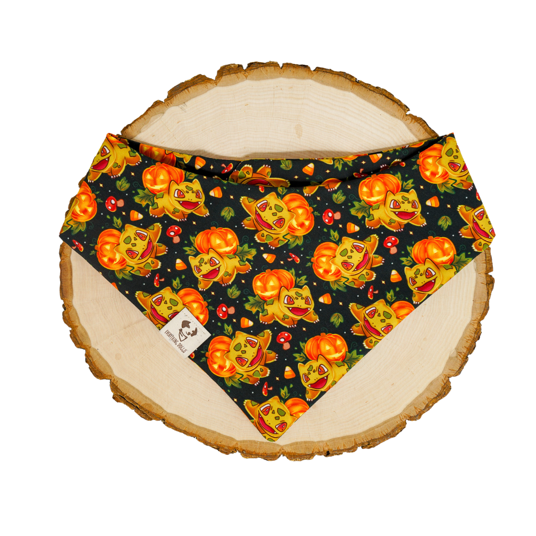Pumpkin Bulb (Black) - Bandana