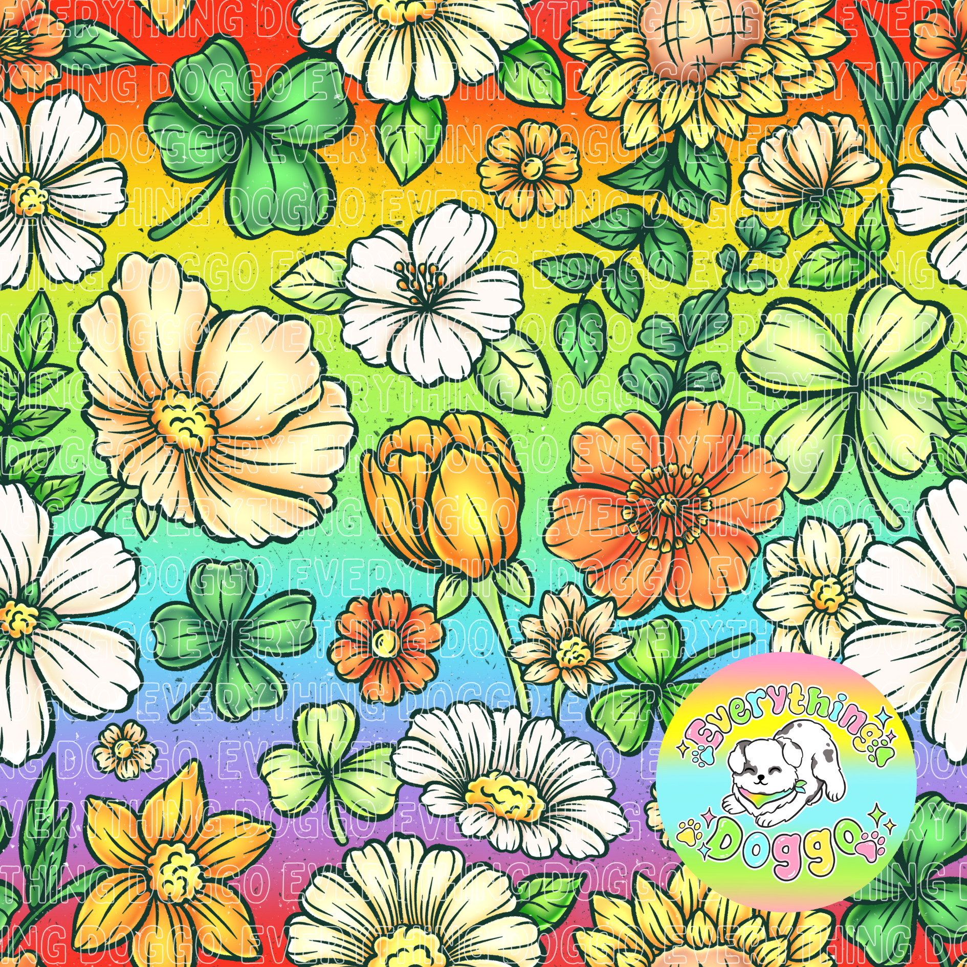 St Patty's Floral - Bandana