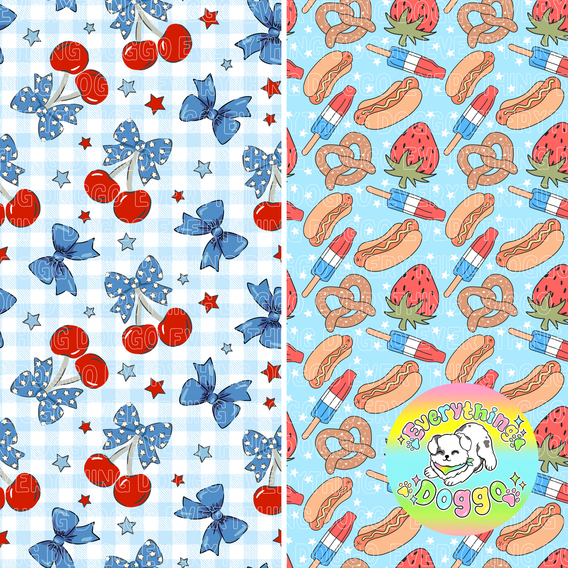 Stars, Snacks & Bows - Bandana