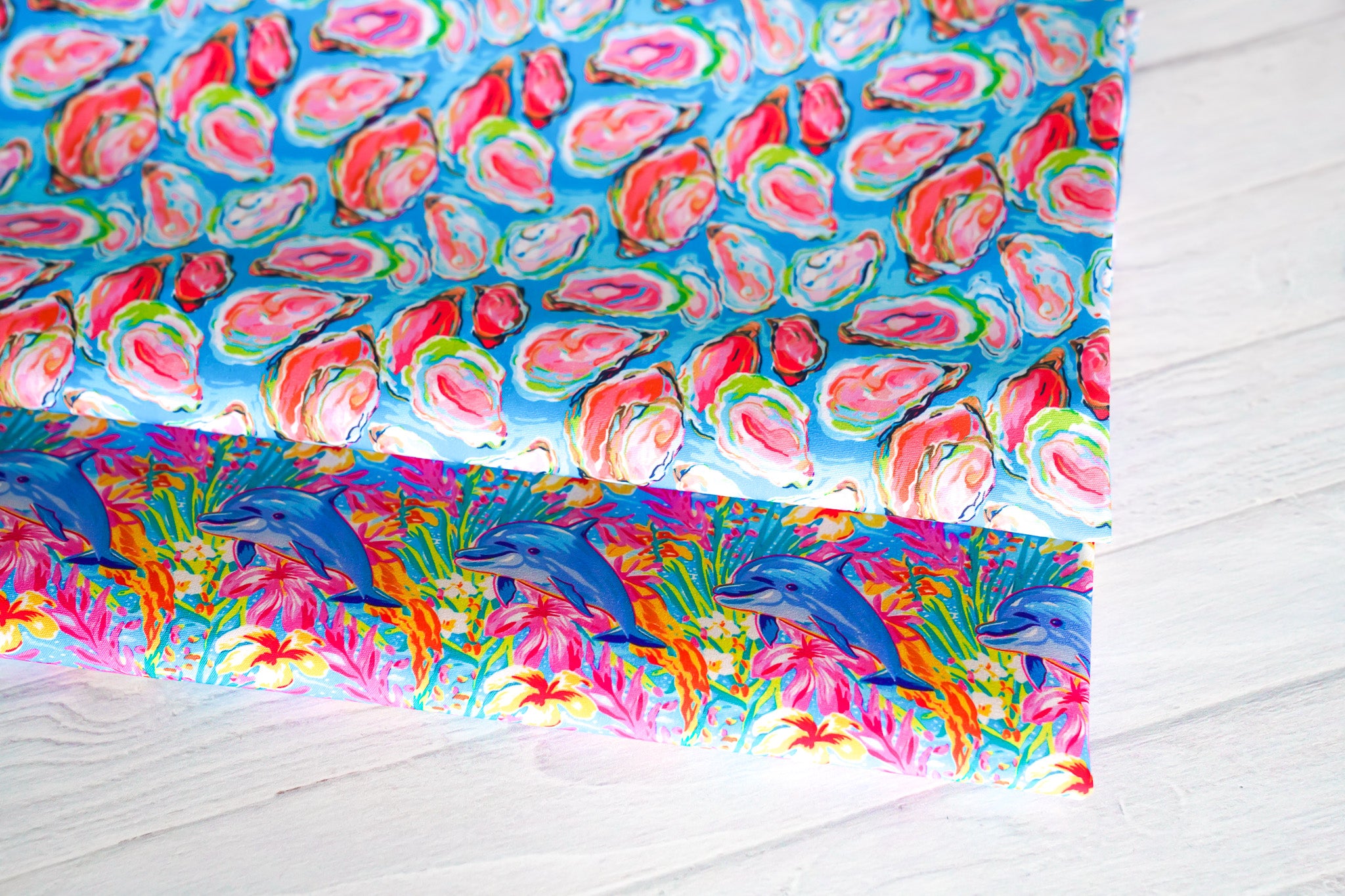 Preppy Ocean Life - Bandana (Custom Reversible)