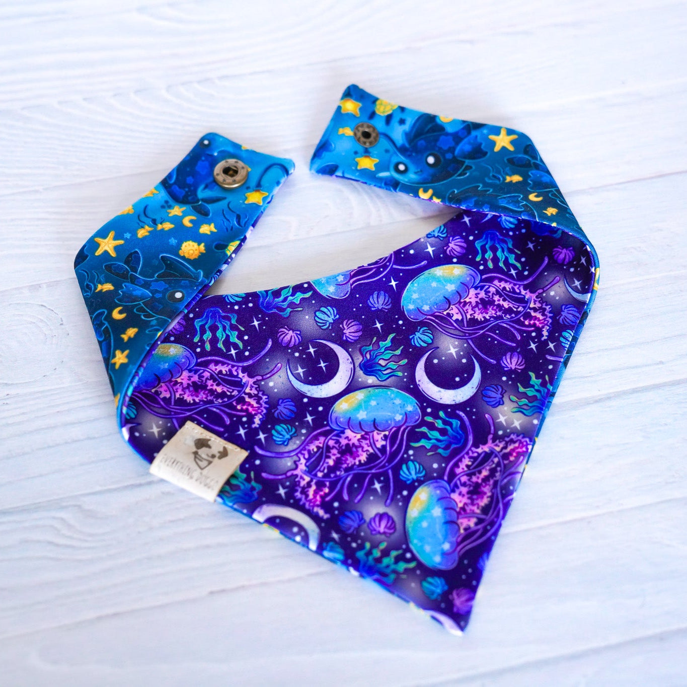 Night Sea - Active Snap On Bandana (Reversible)