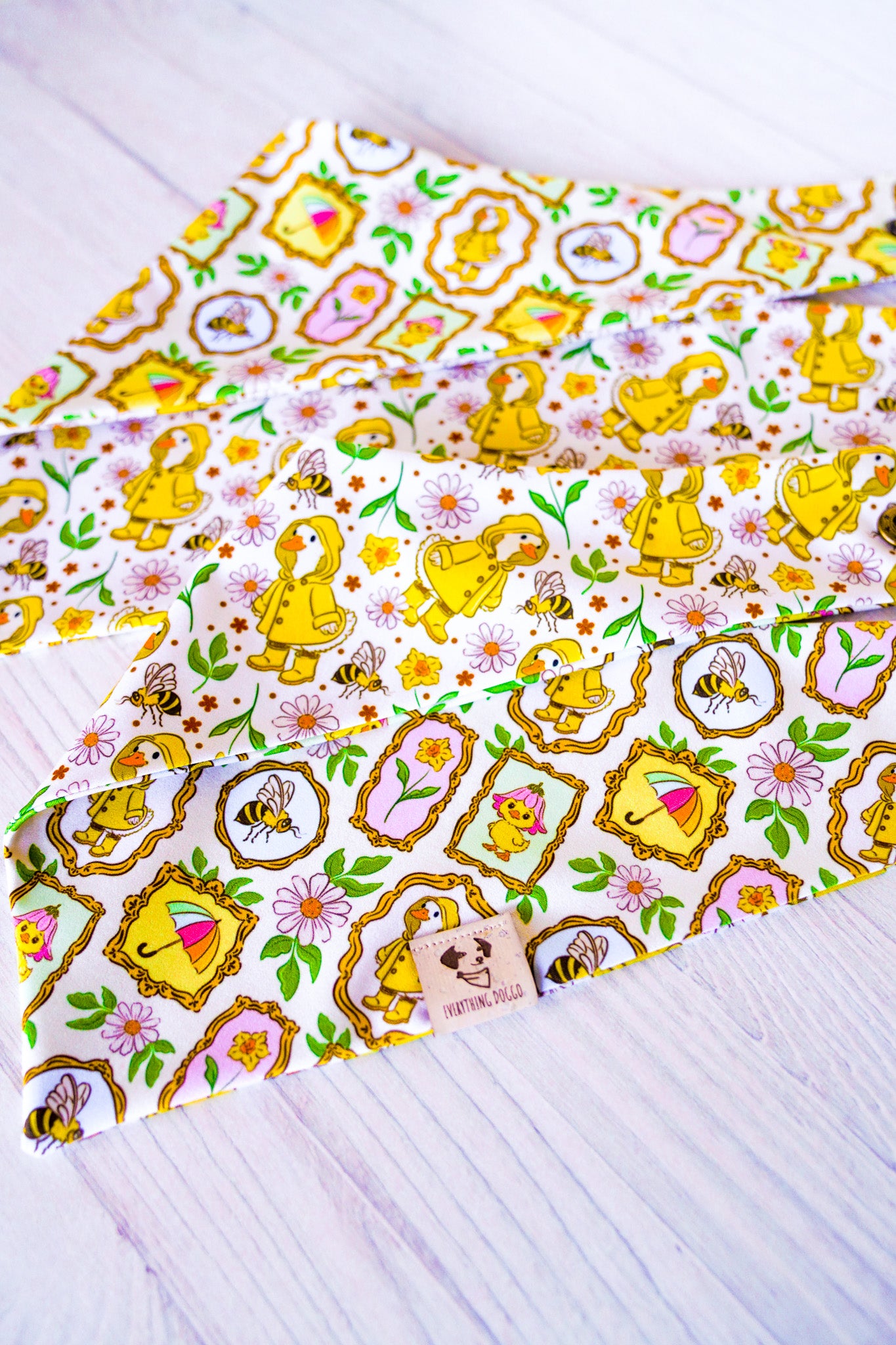 Rainy Day Duck - Active Snap On Bandana (Reversible)