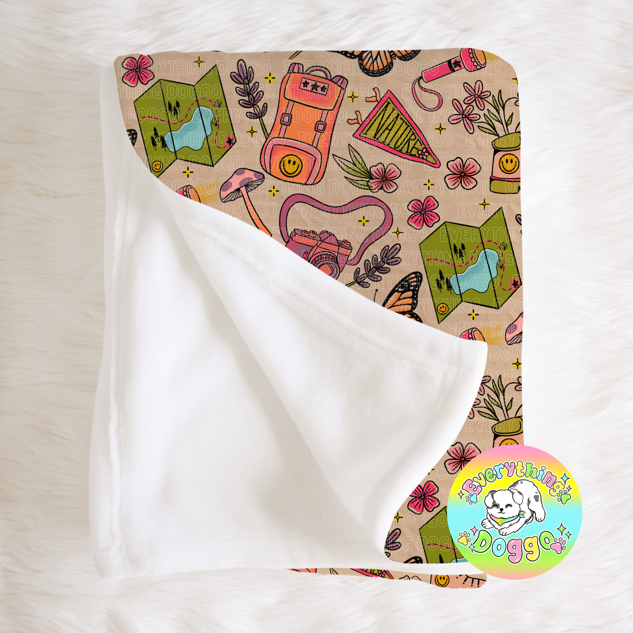 Camp Meadow - Minky Blanket