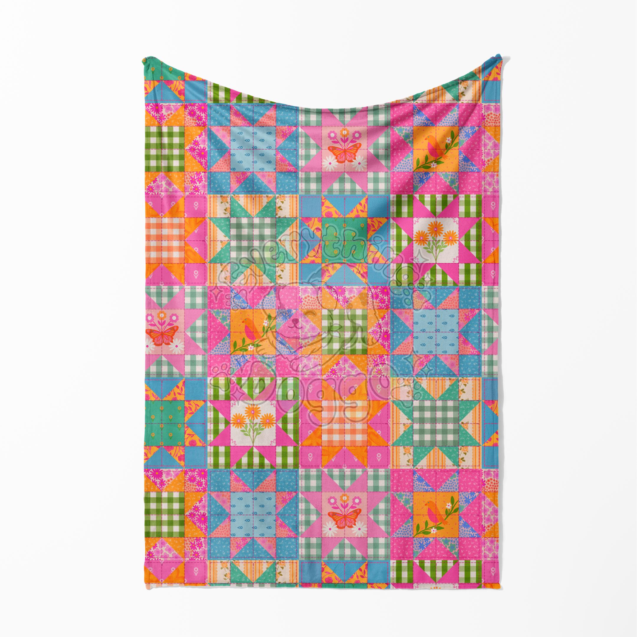 Spring Quilt - Minky Blanket