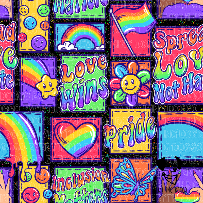 Love is Love x Pride Patches - Bandana (Reversible)