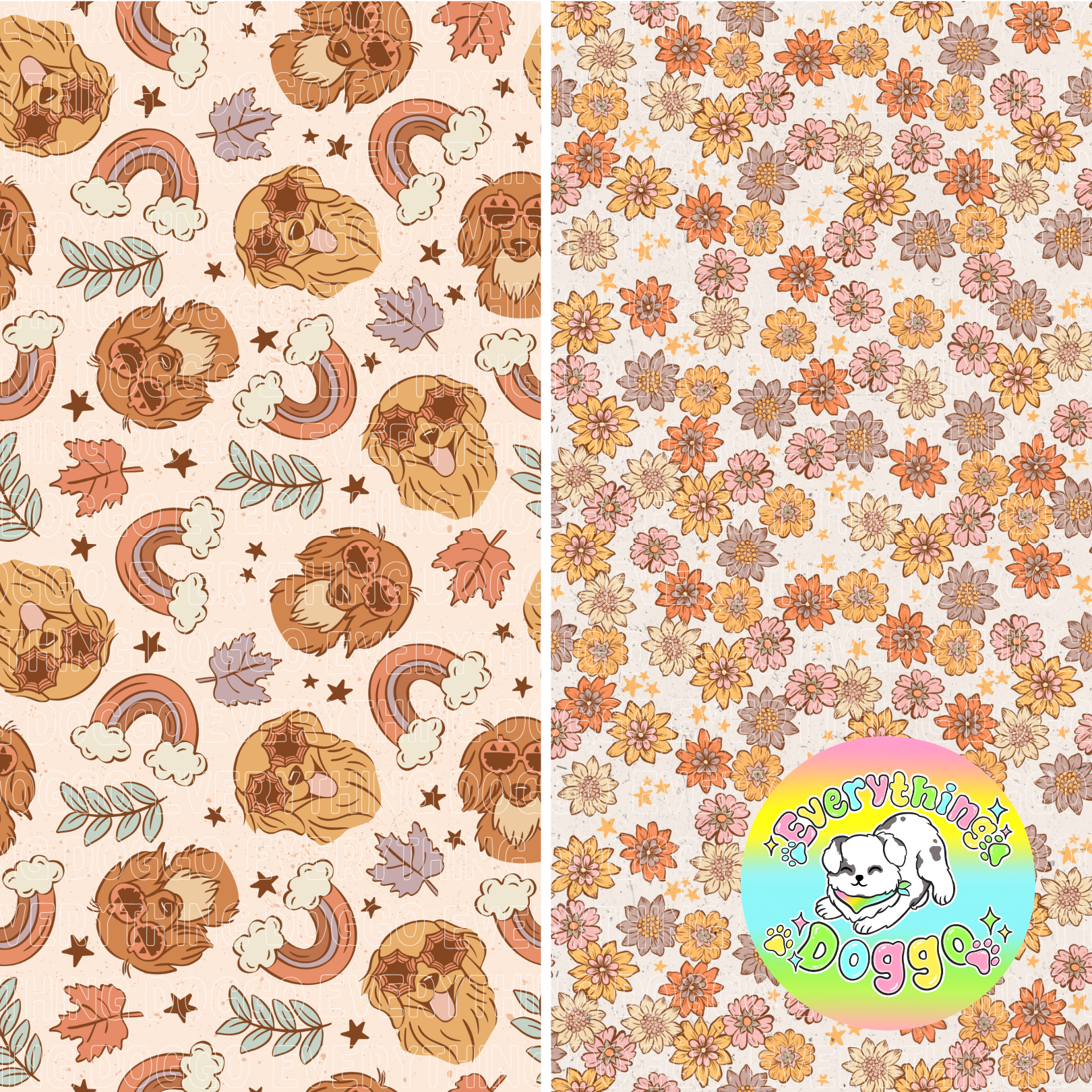 Harvest Pups - Bandana (Reversible)