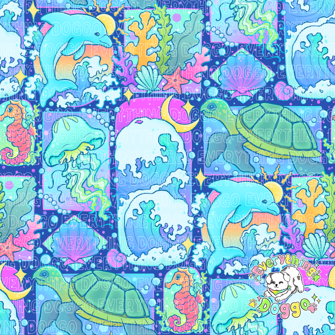 Ocean Patches - Active Snap On Bandana