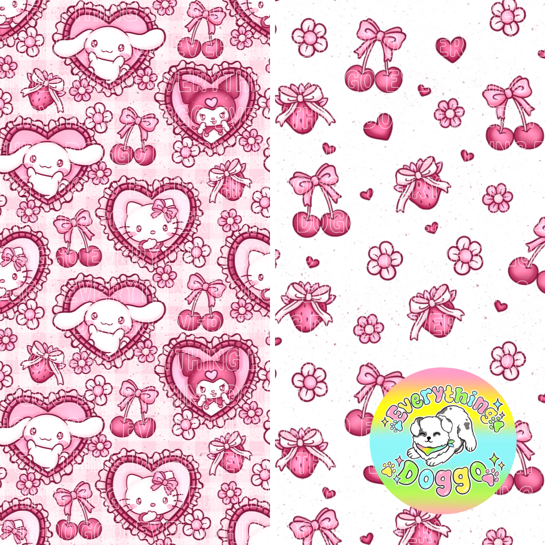 Vintage Kitty Coquette - Bandana (Reversible)