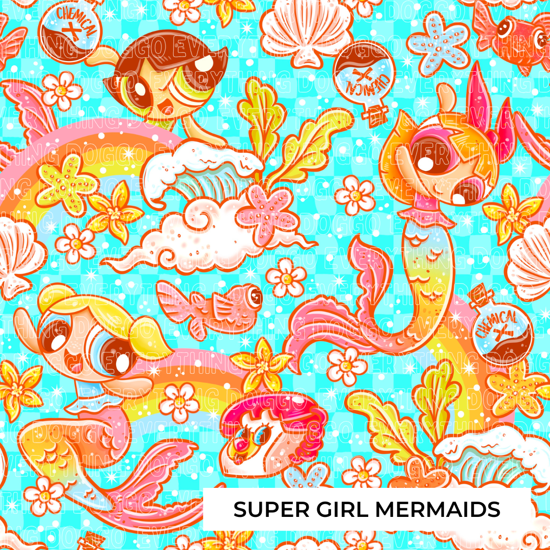 Super Girl Mermaids - Bandana