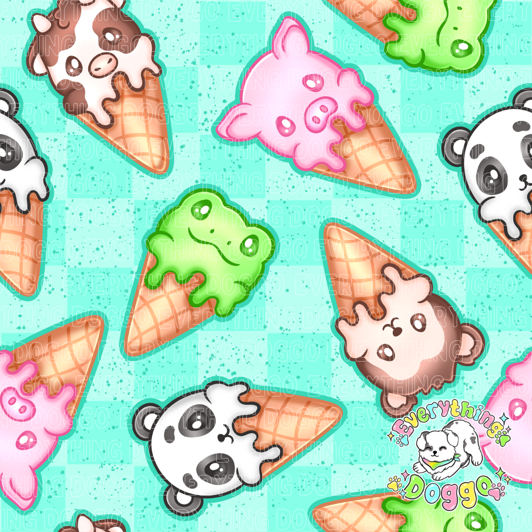 Animal Ice Cream Cones -  Bandana