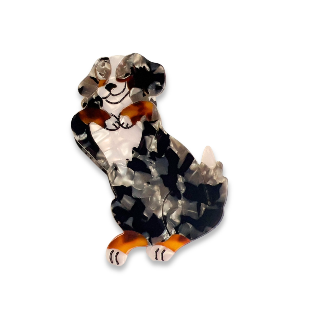 Bernese Mountain Dog Hair Claw Clip