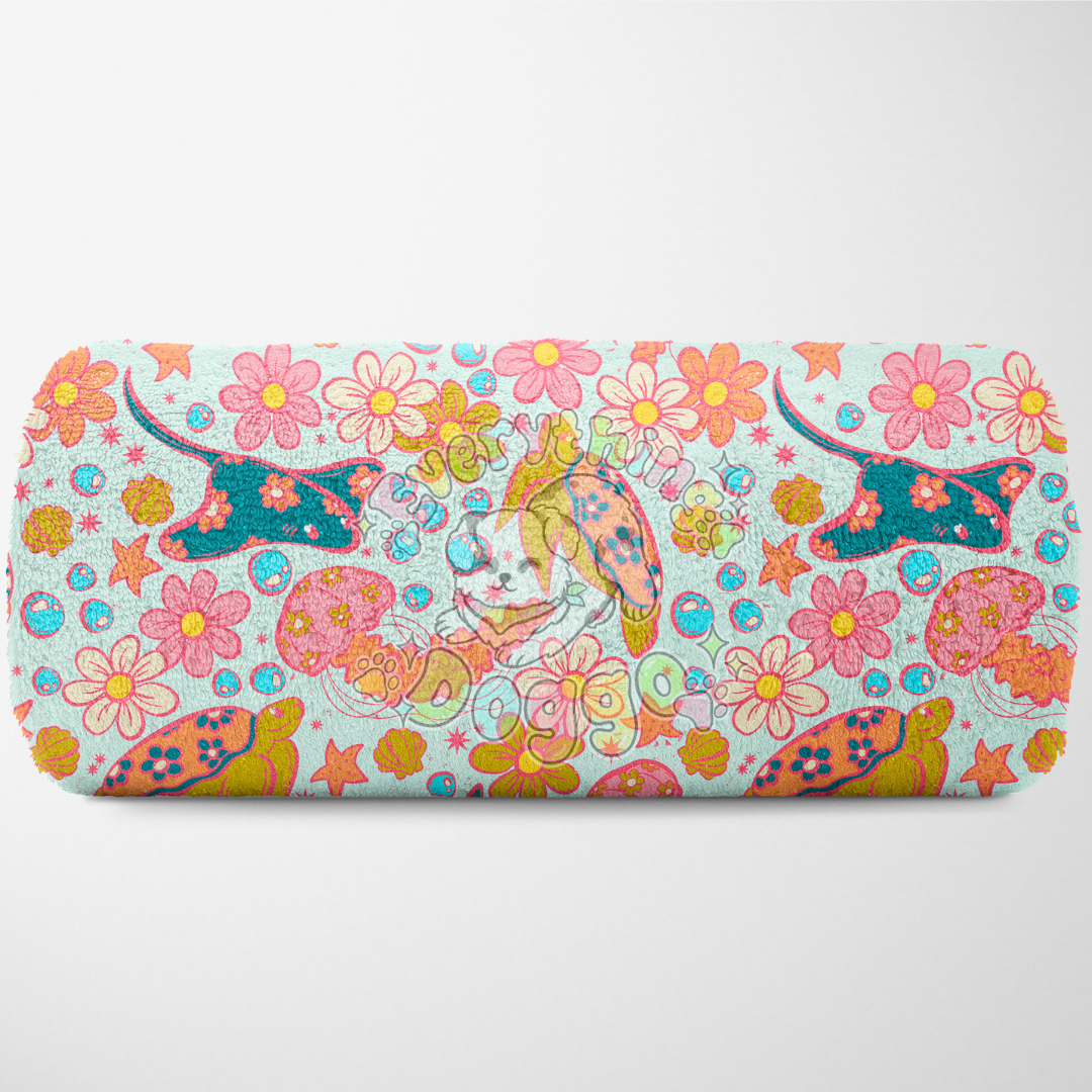 Floral Sea Animals - Towel