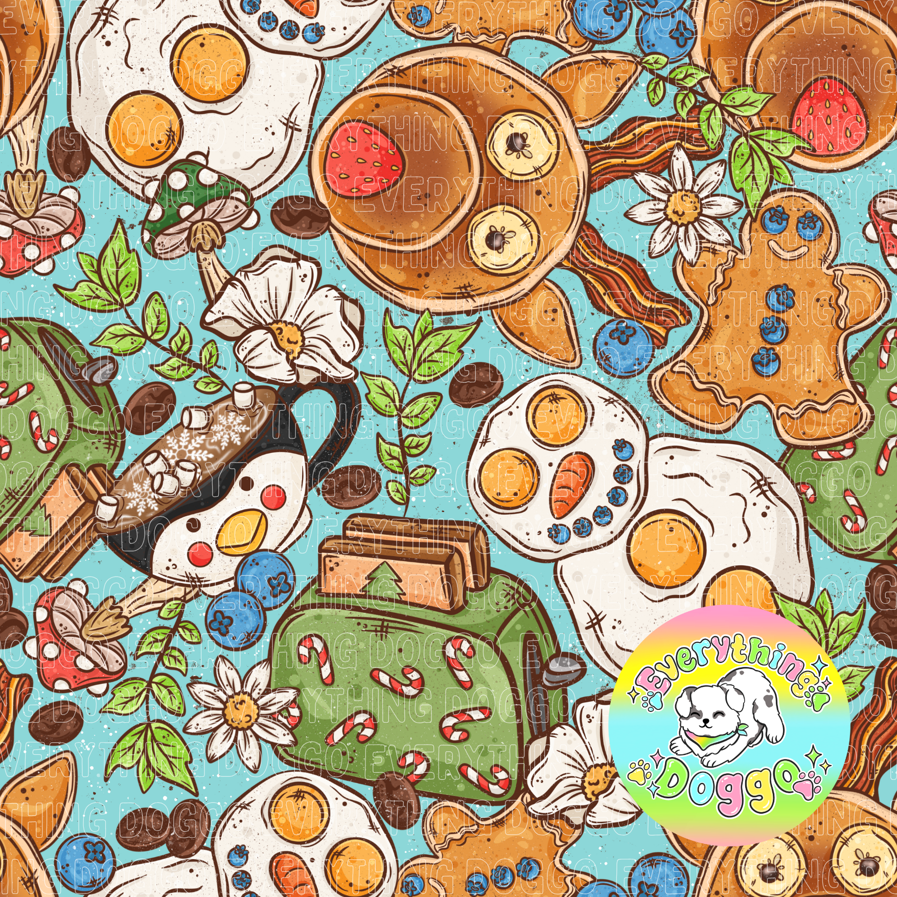 Cottagecore Christmas Breakfast - Bandana