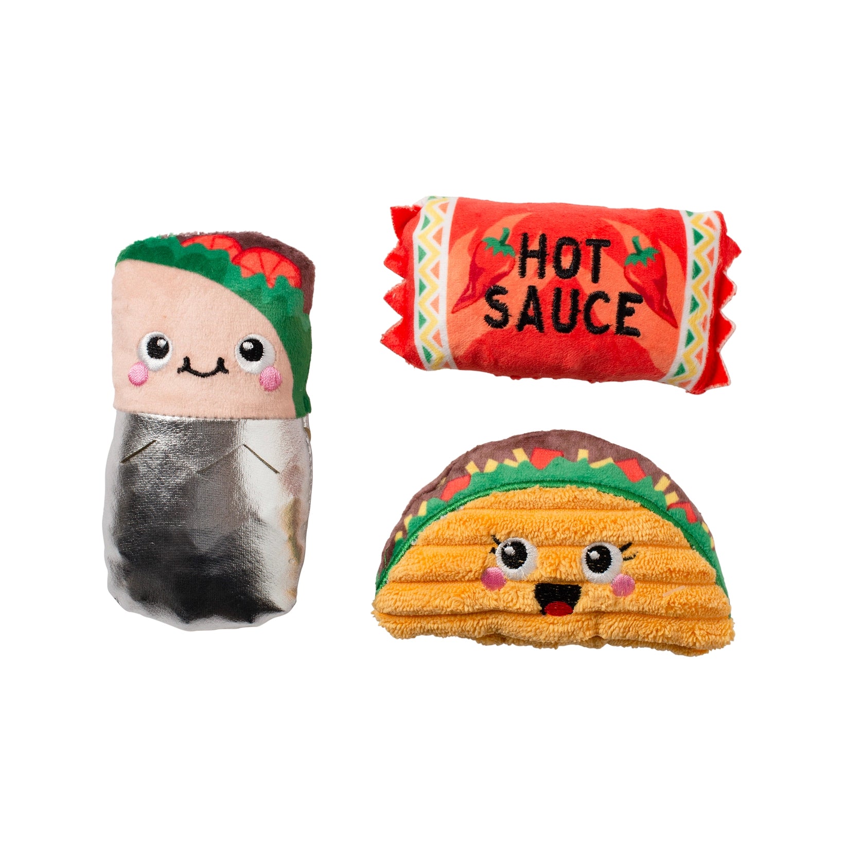 I Got the Hots For You Small Plush Dog Toy (3 Pieces)