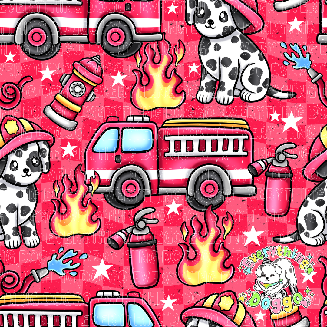 Dalmatians and Firetrucks - Bandana