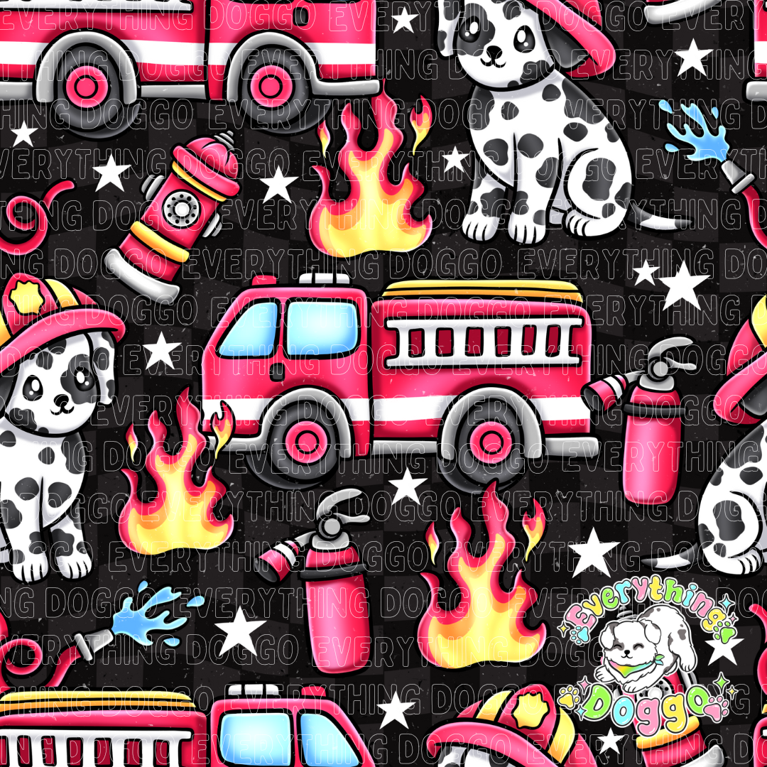 Dalmatians and Firetrucks - Bandana