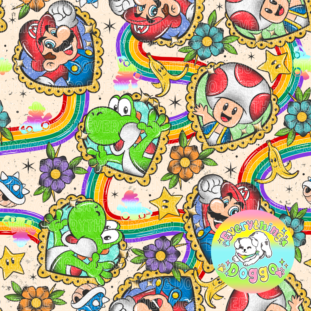 Mario Tattoos - Bandana