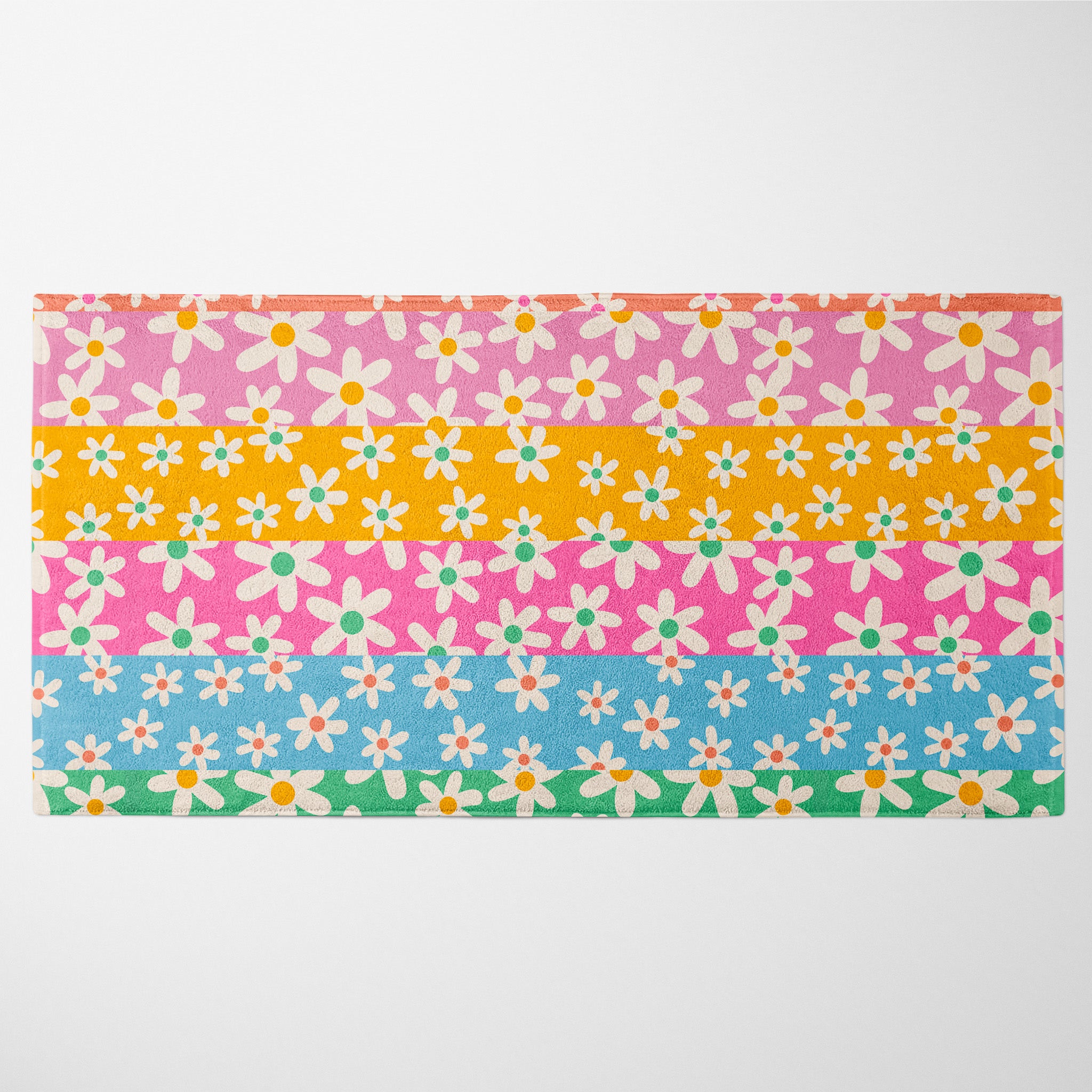 Boho Floral Stripes - Towel