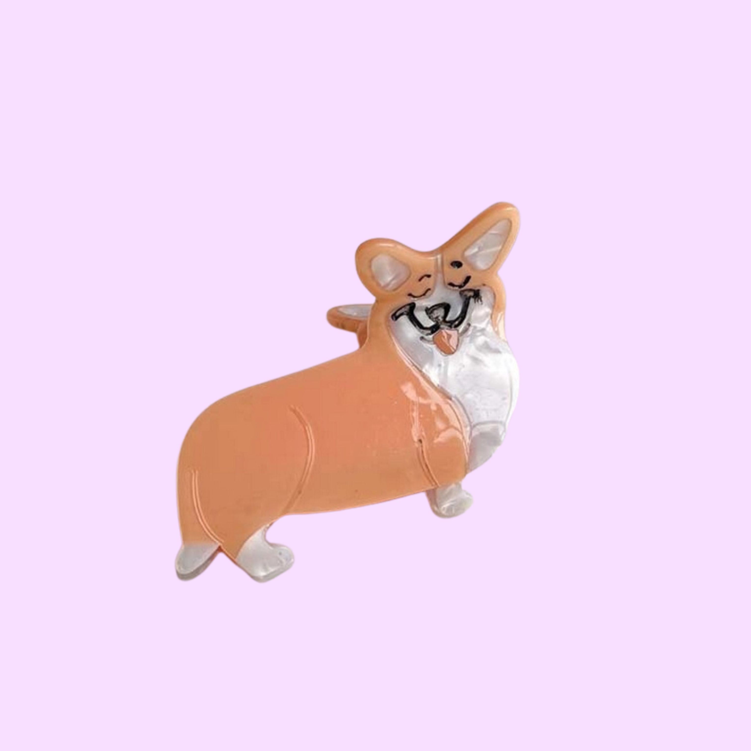 Corgi Hair Claw Clip