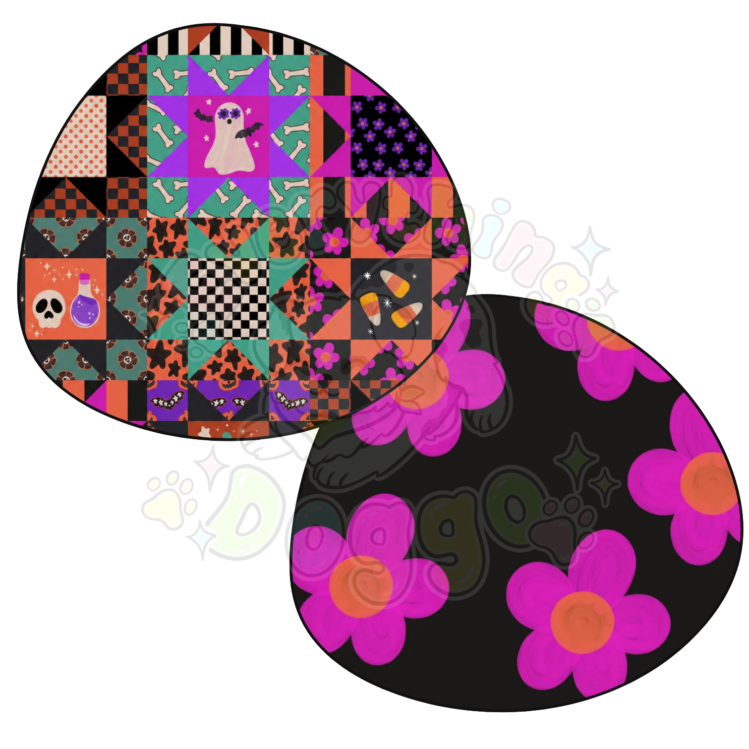 Halloween Quilt - Bandana (Reversible)