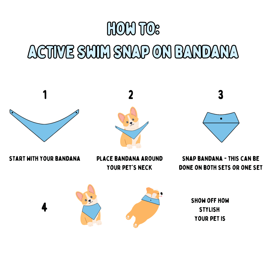 April Showers - Active Snap On Bandana (Reversible)