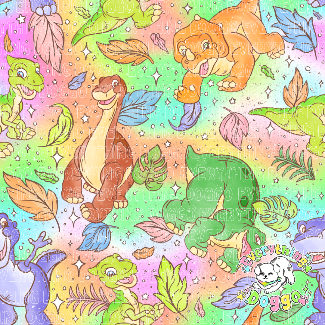 Watercolor Dinos - Bandana