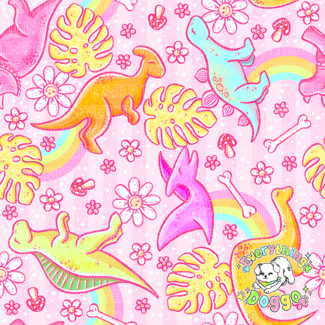 Pink Dinos - Bandana
