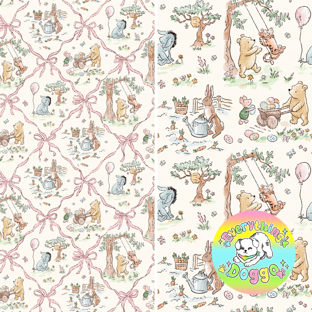Storybook Bear Coquette - Bandana (Reversible)