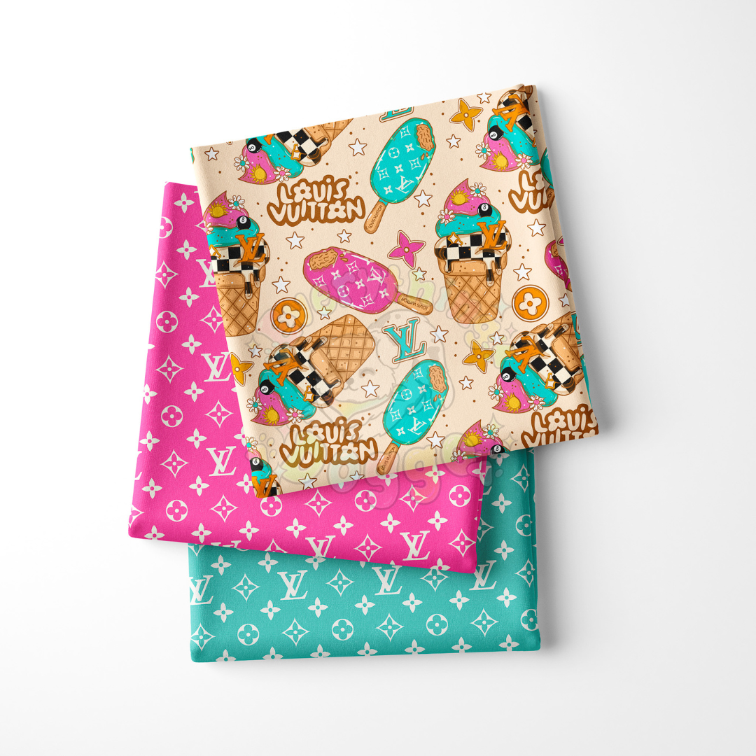 Boujee Ice Cream - Active Snap On Bandana (Reversible)