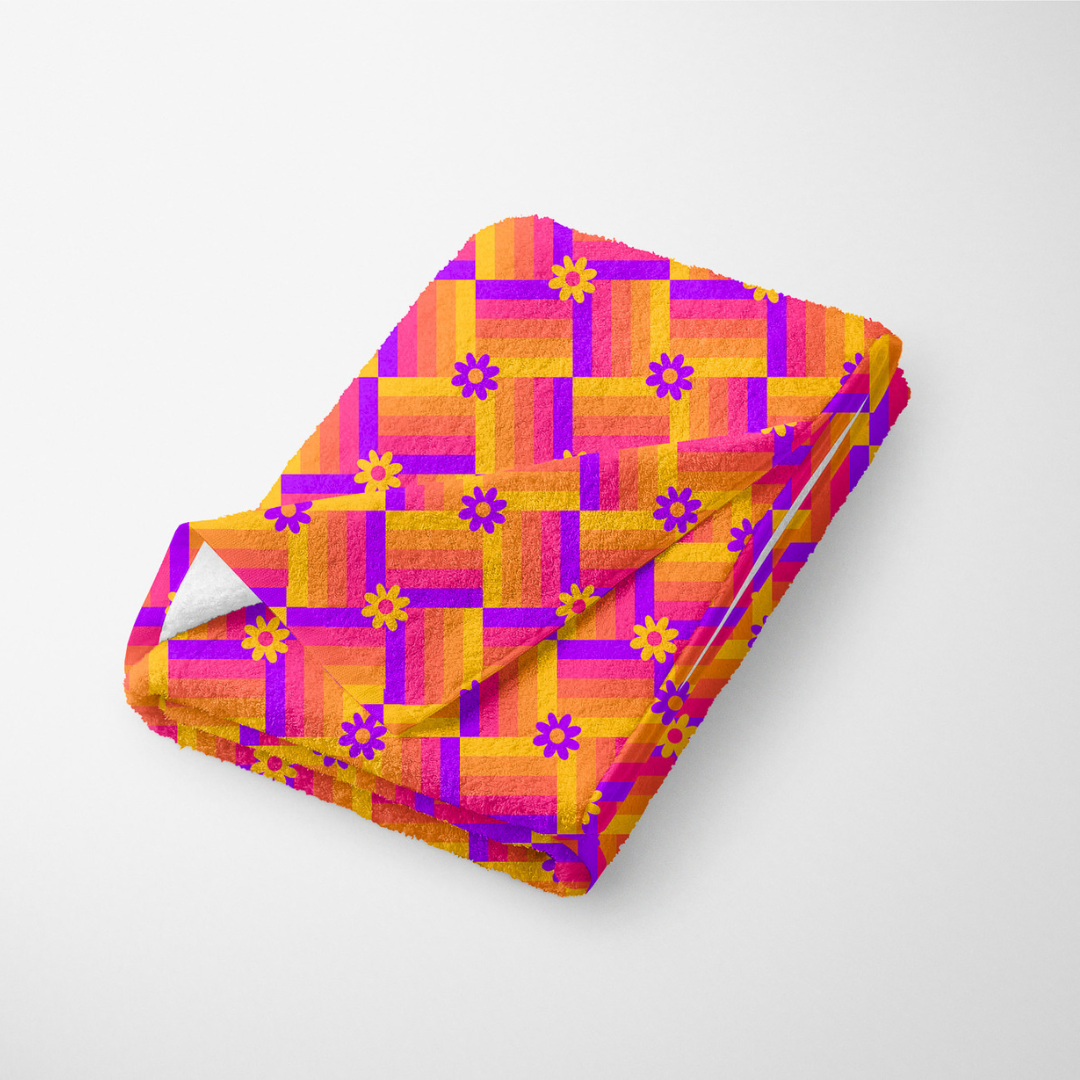 Neon Criss Cross - Towel