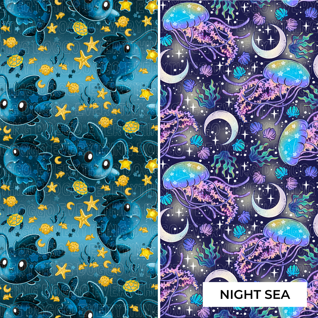 Night Sea - Active Snap On Bandana (Reversible)