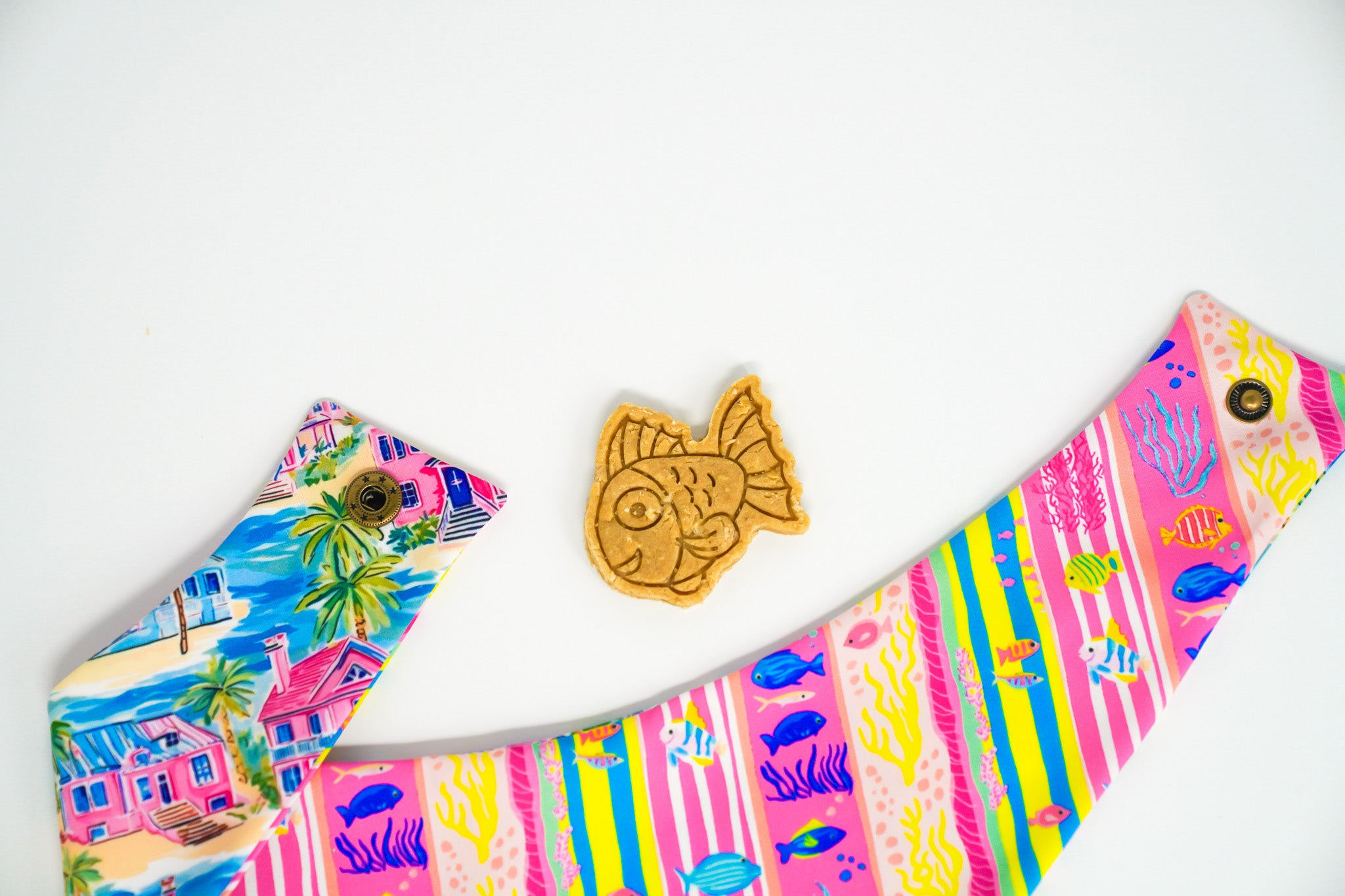 Seaside Island - Active Snap On Bandana (Reversible)