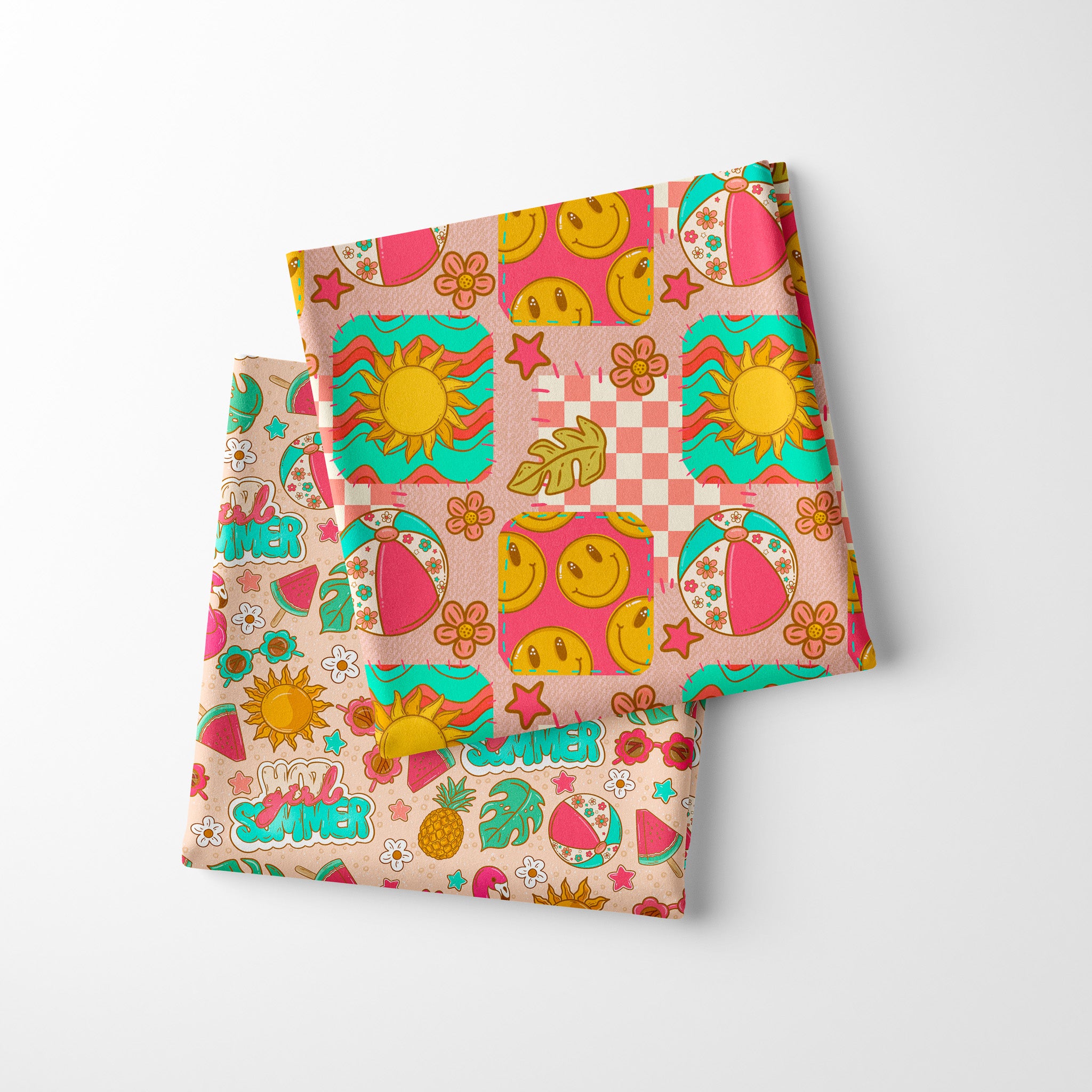 Hot Girl Summer - Active Snap On Bandana (Reversible)