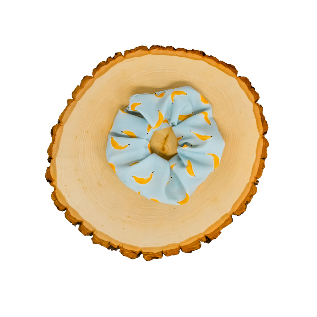 Bananas - Crepe De Chine Scrunchie