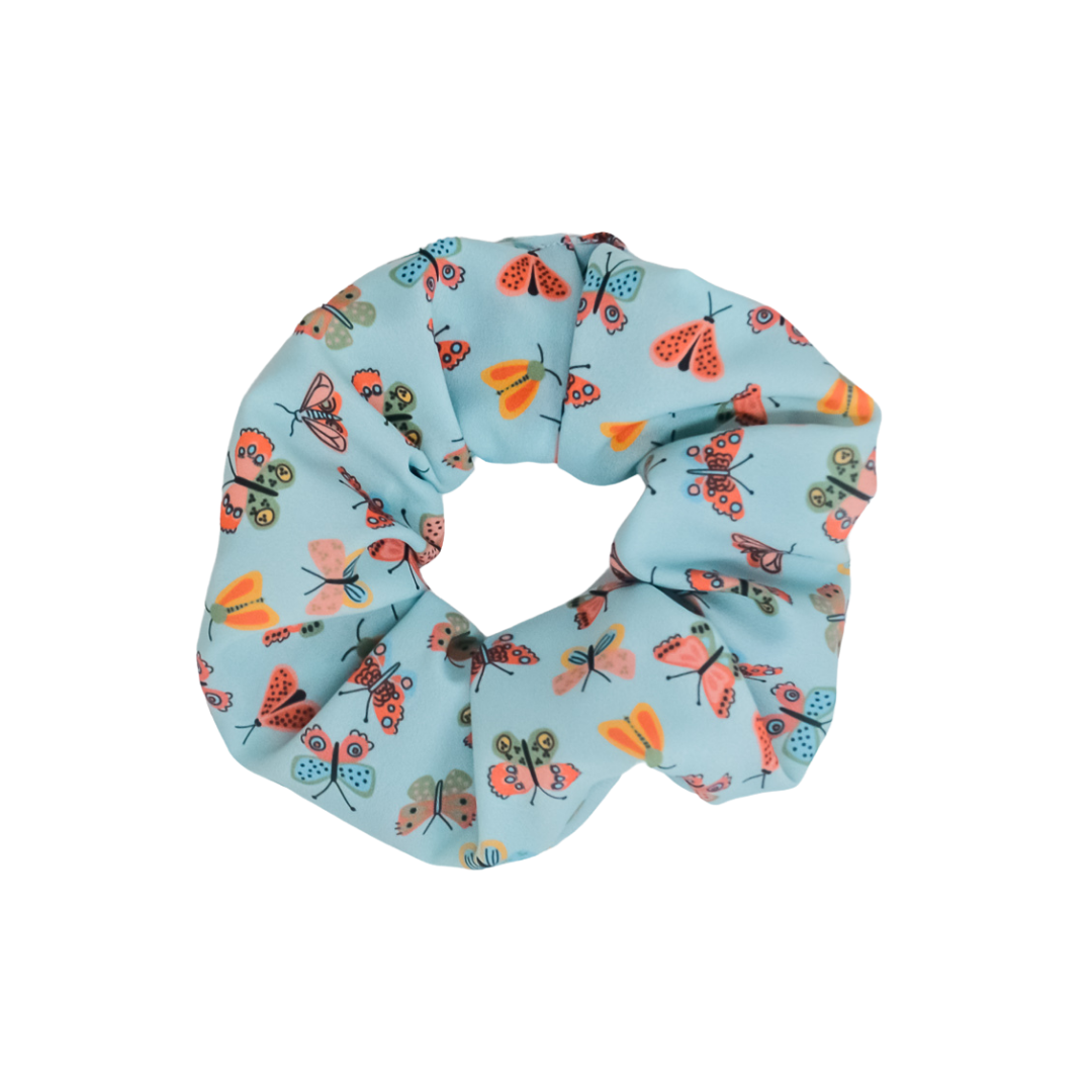 Butterfly Skies - Crepe De Chine Scrunchie