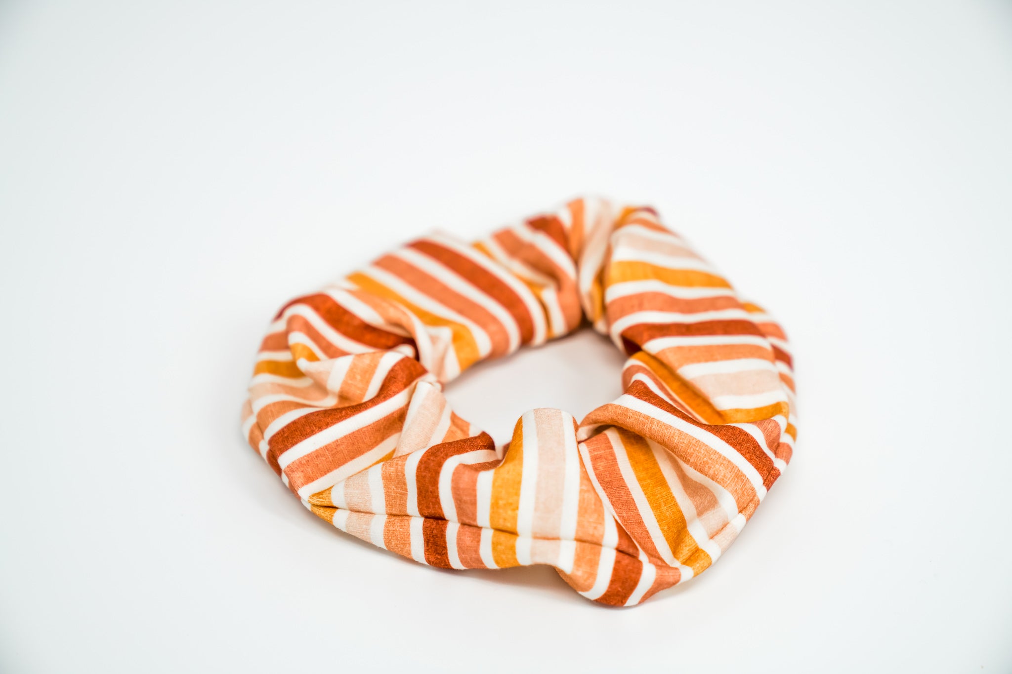 Sunset Stripes - Organic Cotton Knit Scrunchie