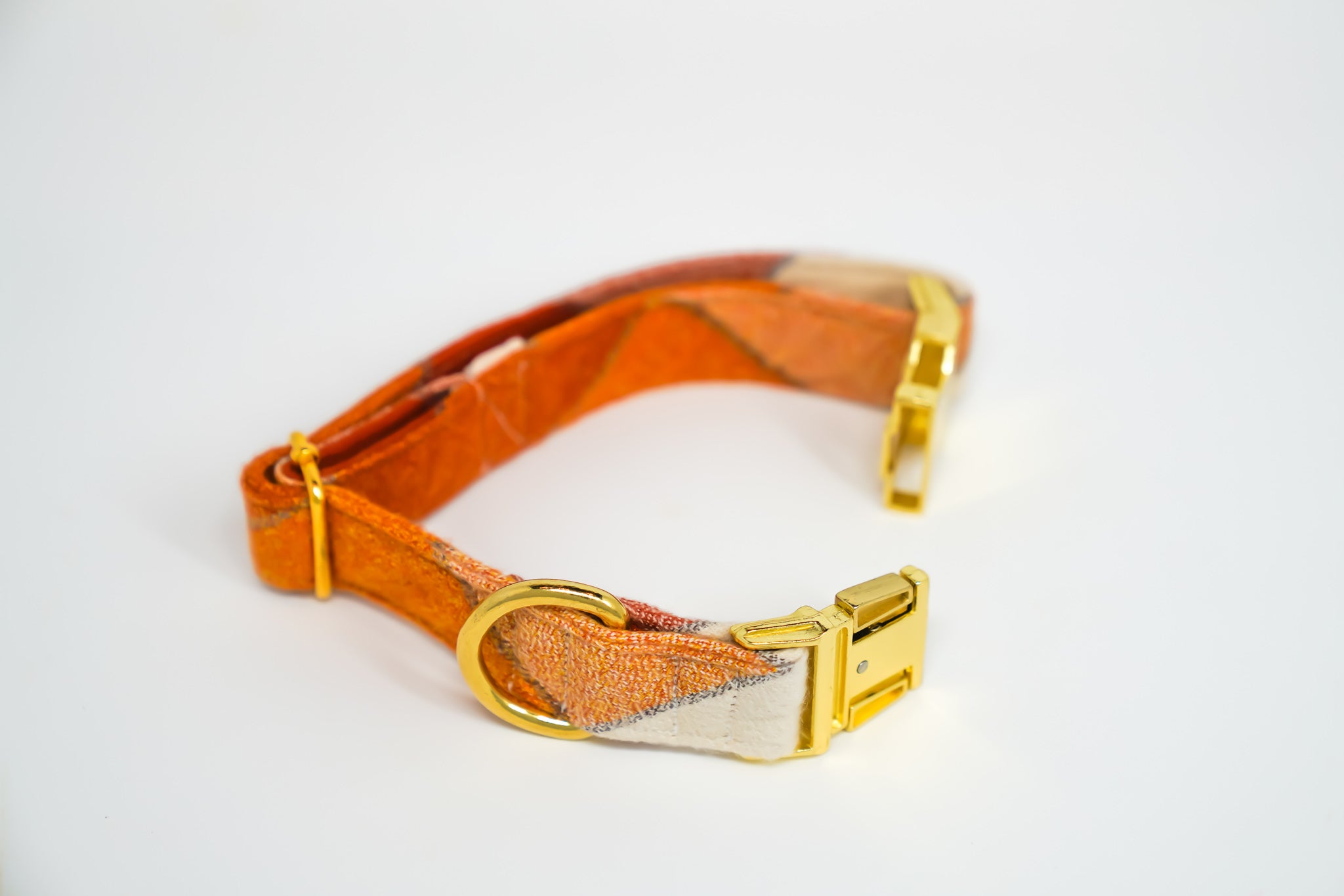 Pumpkin Spice Flannel Dog Collar