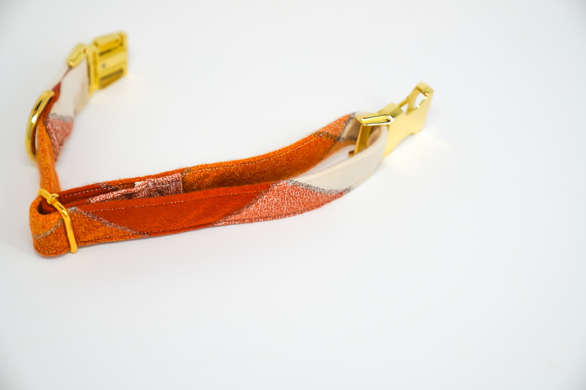 Pumpkin Spice Flannel Dog Collar