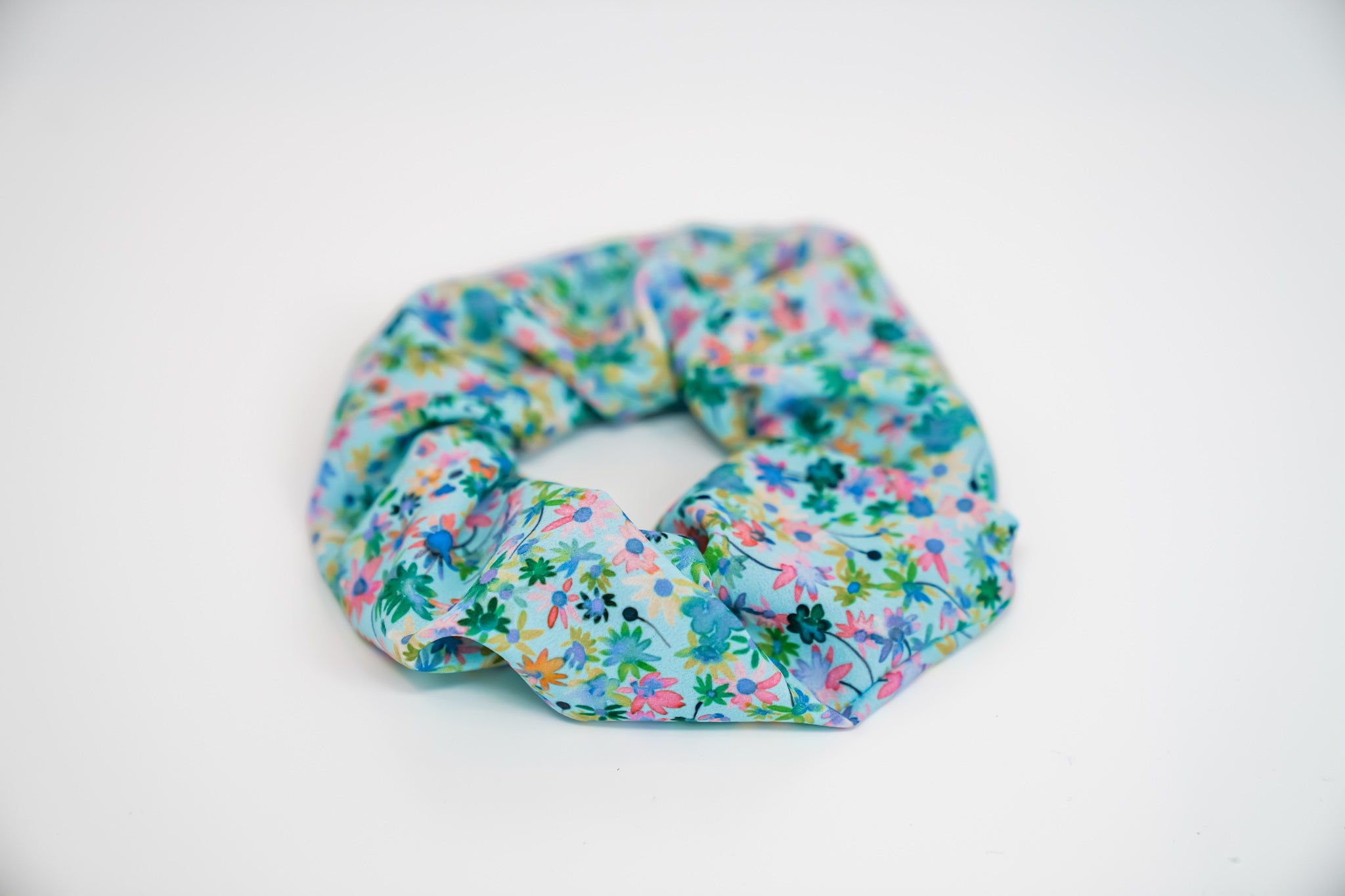 Wildflowers - Crepe De Chine Scrunchie